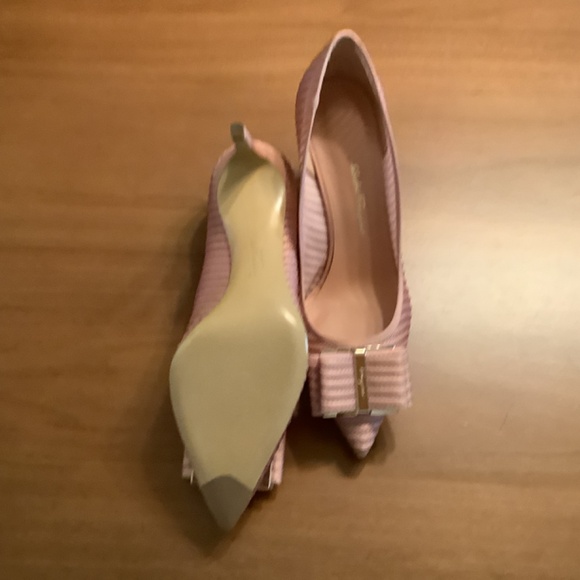 Pink Mesh Ferragamo heels